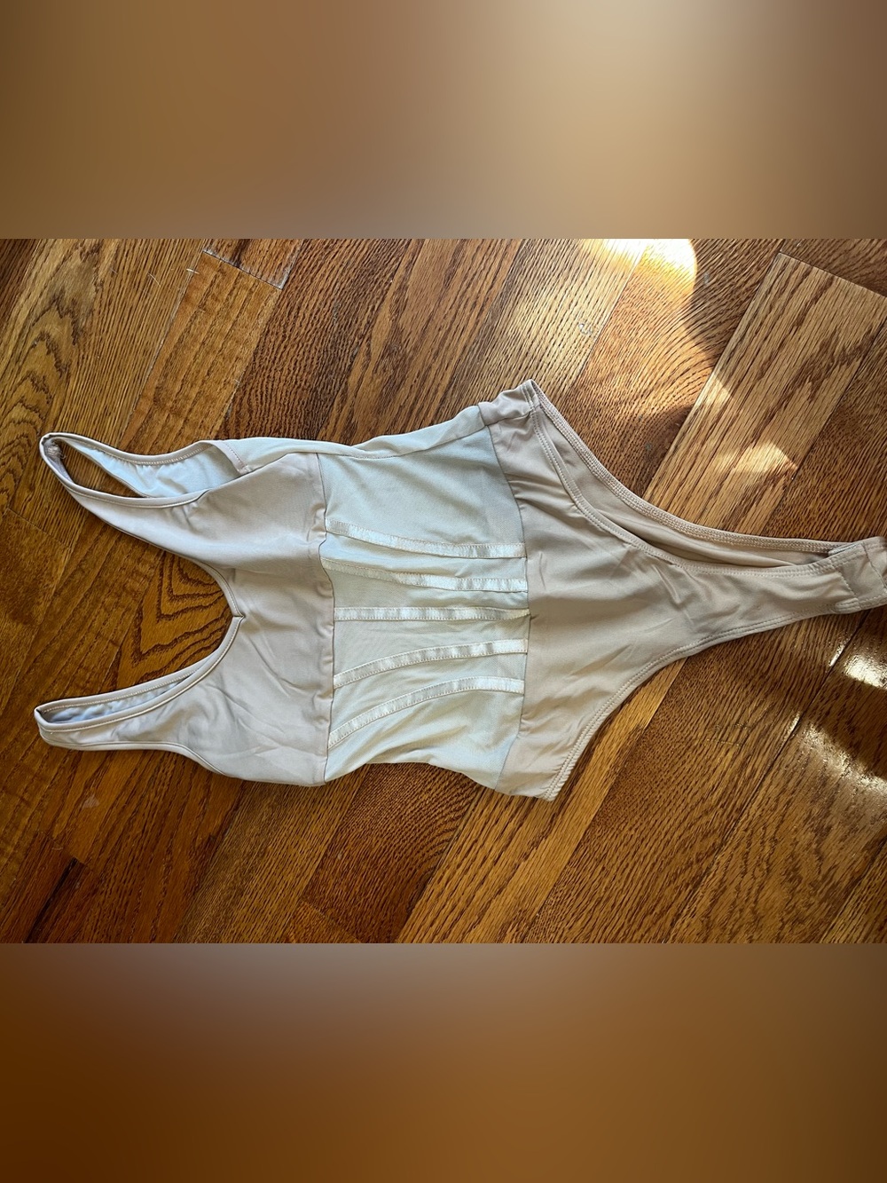 Forever 21 Neutral Cream Bodysuit